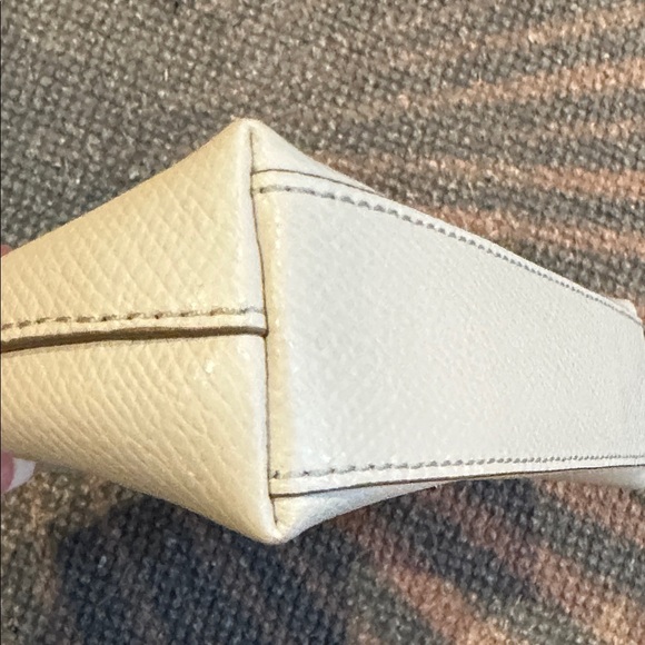 Coach Cream Bow Domed Accent Cosmetic Bag in Chalk - Picture 7 of 7